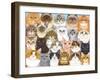 Cats Collage-Tomoyo Pitcher-Framed Giclee Print