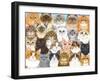 Cats Collage-Tomoyo Pitcher-Framed Giclee Print