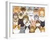 Cats Collage-Tomoyo Pitcher-Framed Giclee Print