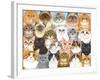 Cats Collage-Tomoyo Pitcher-Framed Giclee Print