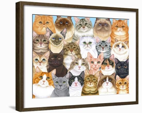 Cats Collage-Tomoyo Pitcher-Framed Giclee Print