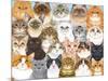 Cats Collage-Tomoyo Pitcher-Mounted Giclee Print
