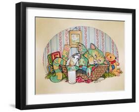 Cats Cradle-Linda Ravenscroft-Framed Giclee Print