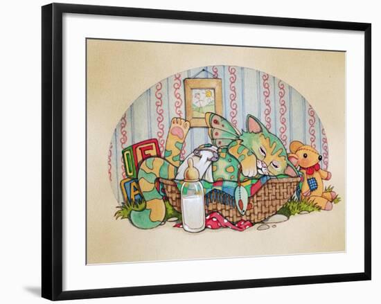 Cats Cradle-Linda Ravenscroft-Framed Giclee Print