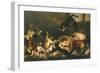 Cats Fighting in Pantry-Paul De Vos-Framed Giclee Print