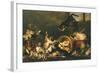 Cats Fighting in Pantry-Paul De Vos-Framed Giclee Print