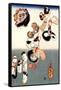 Cats Forming the Characters for Catfish-Kuniyoshi Utagawa-Framed Stretched Canvas