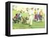 Cats Golfing, Sun Valley, Idaho-null-Framed Stretched Canvas