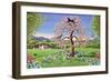 Cats in a Magnolia Tree, 1993-Liz Wright-Framed Giclee Print