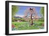 Cats in a Magnolia Tree, 1993-Liz Wright-Framed Giclee Print