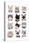 Cats in Bow Ties-Hanna Melin-Stretched Canvas
