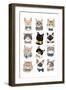 Cats in Bow Ties-Hanna Melin-Framed Art Print