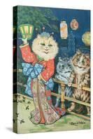 Cats in Japan-Louis Wain-Stretched Canvas