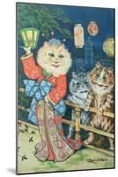 Cats in Japan-Louis Wain-Mounted Giclee Print