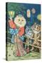 Cats in Japan-Louis Wain-Stretched Canvas