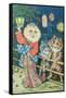 Cats in Japan-Louis Wain-Framed Stretched Canvas