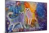 Cats in the Galaxy-Oxana Zaika-Mounted Giclee Print