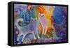 Cats in the Galaxy-Oxana Zaika-Framed Stretched Canvas