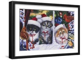 Cats in Window-Jenny Newland-Framed Giclee Print