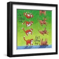 Cats Land on their Feet-Peter Adderley-Framed Art Print