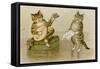 Cats Making Music-null-Framed Stretched Canvas