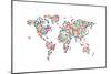 Cats Map of the World Map-Michael Tompsett-Mounted Premium Giclee Print