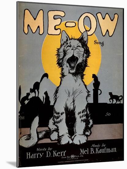 Cats Meow, USA, 1920-null-Mounted Giclee Print