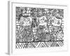 Cats of Israel Line Art-Oxana Zaika-Framed Giclee Print