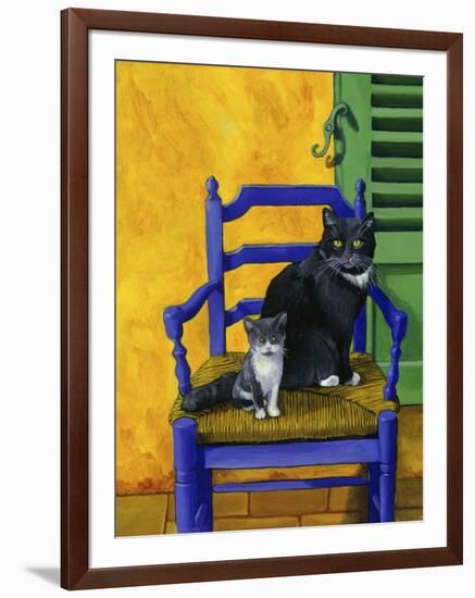 Cats of Provence (Chats de Provence)-Isy Ochoa-Framed Giclee Print