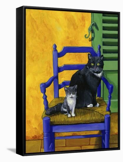 Cats of Provence (Chats de Provence)-Isy Ochoa-Framed Stretched Canvas