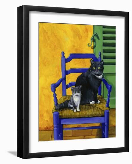 Cats of Provence (Chats de Provence)-Isy Ochoa-Framed Giclee Print