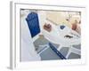 Cats, Oia, Santorini, Cyclades Islands, Greece-Peter Adams-Framed Photographic Print