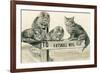 Cats on Catskill Mts. Sign-null-Framed Premium Giclee Print