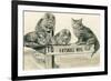 Cats on Catskill Mts. Sign-null-Framed Premium Giclee Print