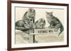 Cats on Catskill Mts. Sign-null-Framed Art Print