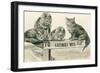 Cats on Catskill Mts. Sign-null-Framed Art Print