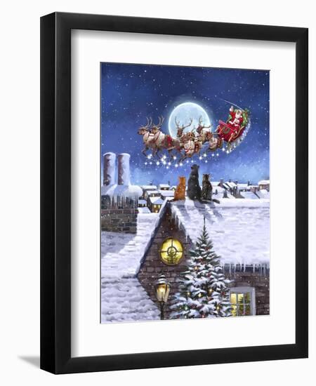 Cats on Rooftop-The Macneil Studio-Framed Giclee Print