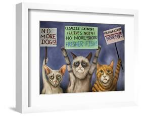 Cats on Strike-Leah Saulnier-Framed Giclee Print