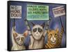 Cats on Strike-Leah Saulnier-Framed Stretched Canvas