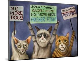 Cats on Strike-Leah Saulnier-Mounted Giclee Print