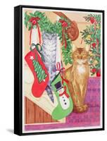 Cats on the Stairs-Suzanne Bailey-Framed Stretched Canvas