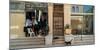 Cats on the steps of a clothing store, Downtown Haifa, Haifa, Israel-null-Mounted Photographic Print