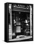 Cats Perching Outside Entrance to Perfume Shop-Alfred Eisenstaedt-Framed Stretched Canvas