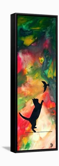 Cats Play-Megan Aroon Duncanson-Framed Stretched Canvas