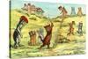 Cats Playing Golf-null-Stretched Canvas