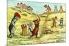 Cats Playing Golf-null-Mounted Premium Giclee Print