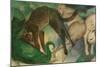 Cats Playing-Franz Marc-Mounted Giclee Print