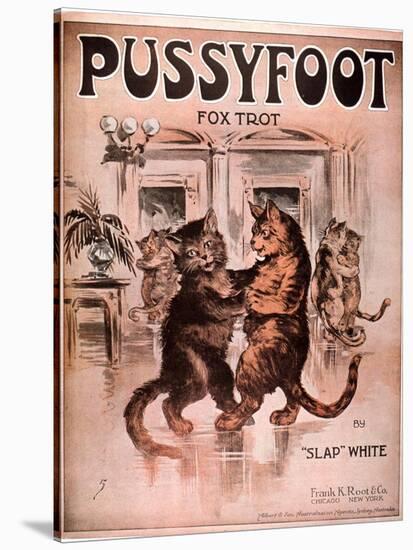 Cats Pussyfoot Fox Trot, USA, 1920-null-Stretched Canvas