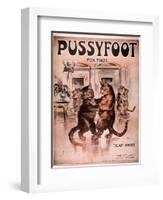 Cats Pussyfoot Fox Trot, USA, 1920-null-Framed Giclee Print