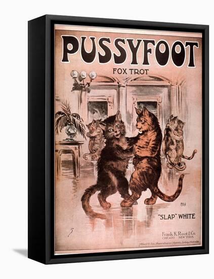 Cats Pussyfoot Fox Trot, USA, 1920-null-Framed Stretched Canvas